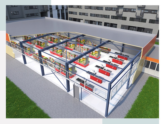 Строительство магазинов в Верхний Уфалей от 614 руб. за м²