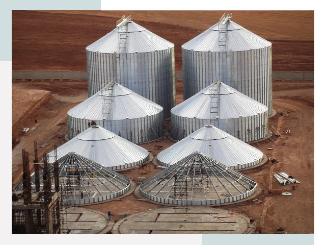 Строительство зерновых силосов в Верхнем Уфалее