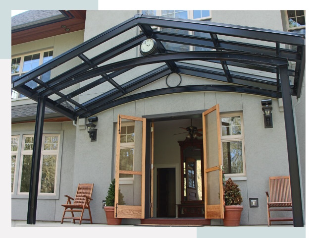 Козырьки металлические в Верхнем Уфалее