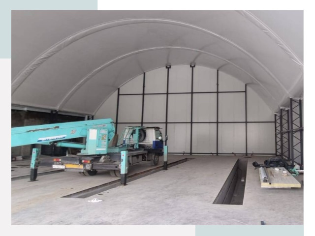 Внутреннее оснащение ангаров в Верхнем Уфалее